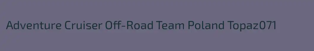 Adventure Cruiser Off-Road Team Poland Topaz071